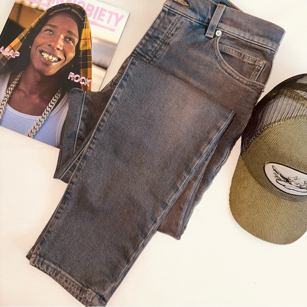 BALMAIN Bleu Jean Dirty Slim Fit Jeans